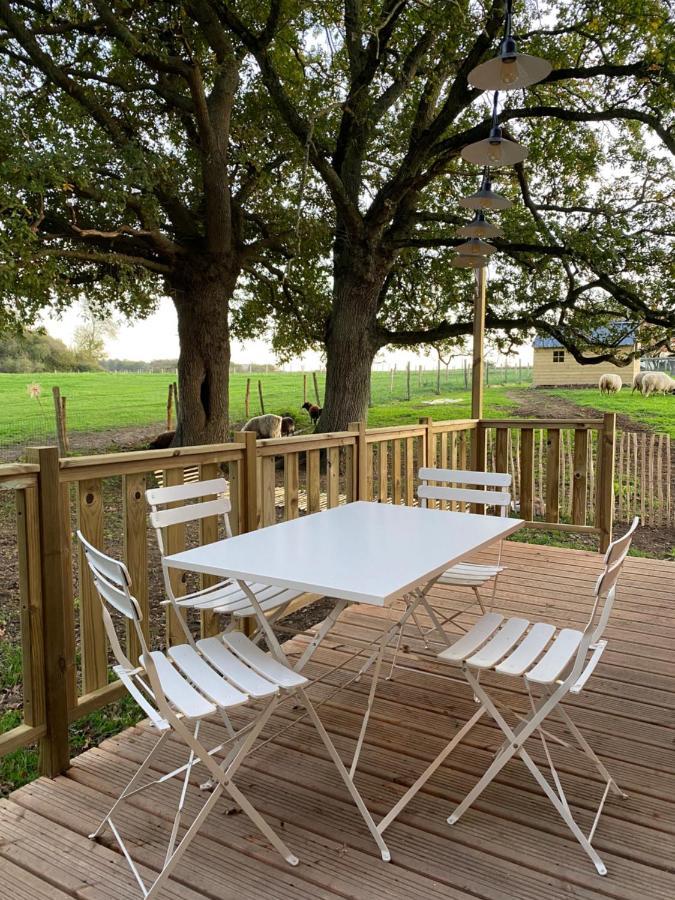 Jolie Tiny House Sous Les Grands Arbres Cholet Exterior foto